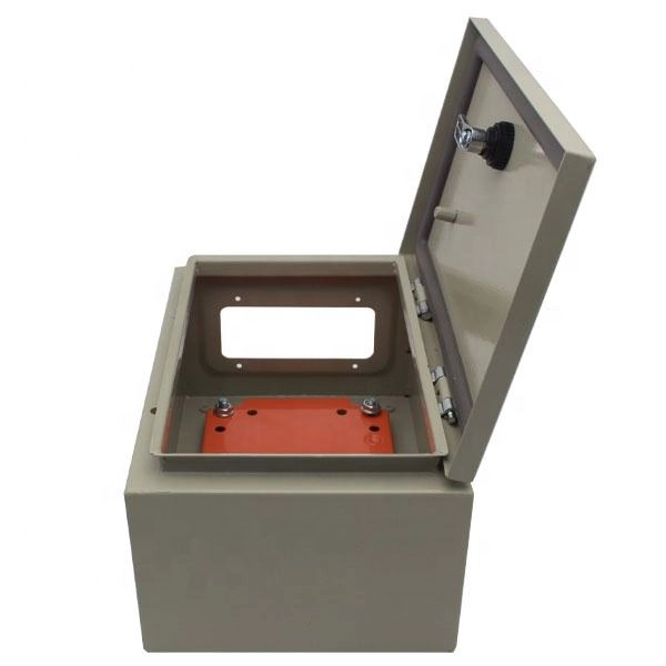 Outdoor distribution box is raised above the ground